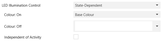 Figure 16. Individual Button - LED Illumination - State-Dependent