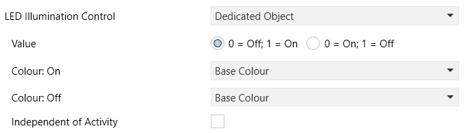 Figure 17. Individual Button - LED Illumination - Dedicated Object