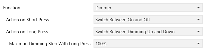 Figure 24. Individual Button - Dimmer
