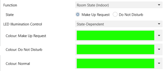 Figure 26. Individual Button - Room State (Indoor)