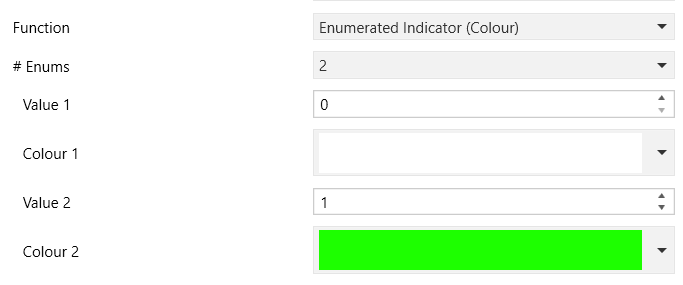 Figure 30. Individual Button - Enumerated Indicator (Colour)