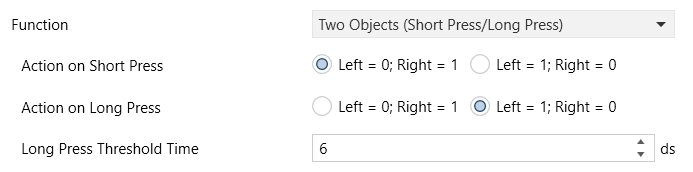 Figure 36. Pair Buttons - Two Objects (Short Press/Long Press)