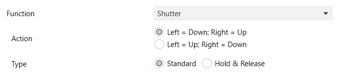Figure 38. Pair Buttons - Shutter