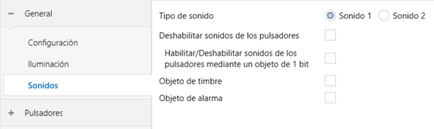 Figura 7. Sonidos