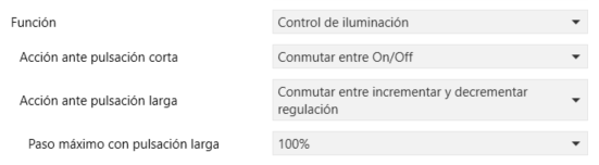 Figura 24. Pulsador individual - Control de iluminación