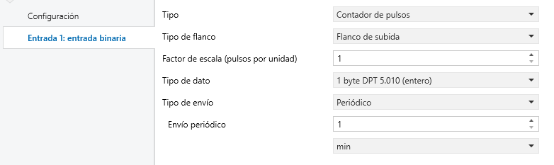 Figura 13 Contador de pulsos