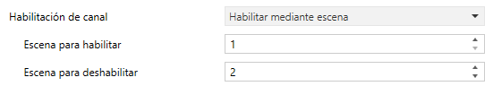 Figura 12. Habilitar mediante escena