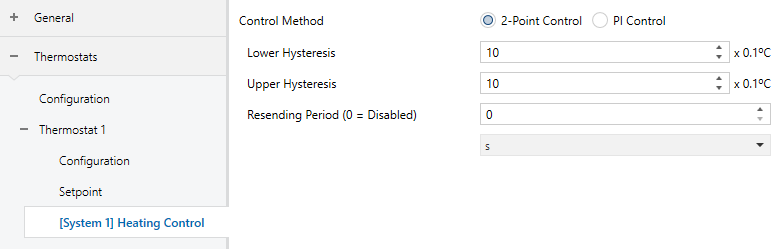 Figure 20. Heating Control